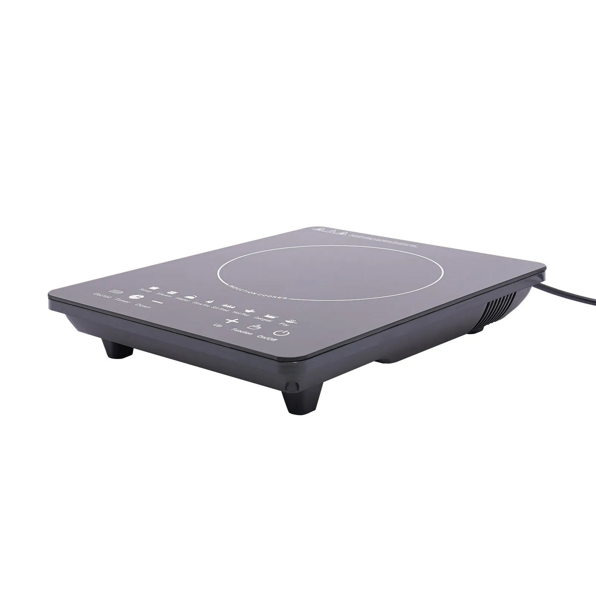 110V 750W Electric Induction Cooktop 8 Power Levels Touch Control Burner 180min Timer Portable Stove for Home RV