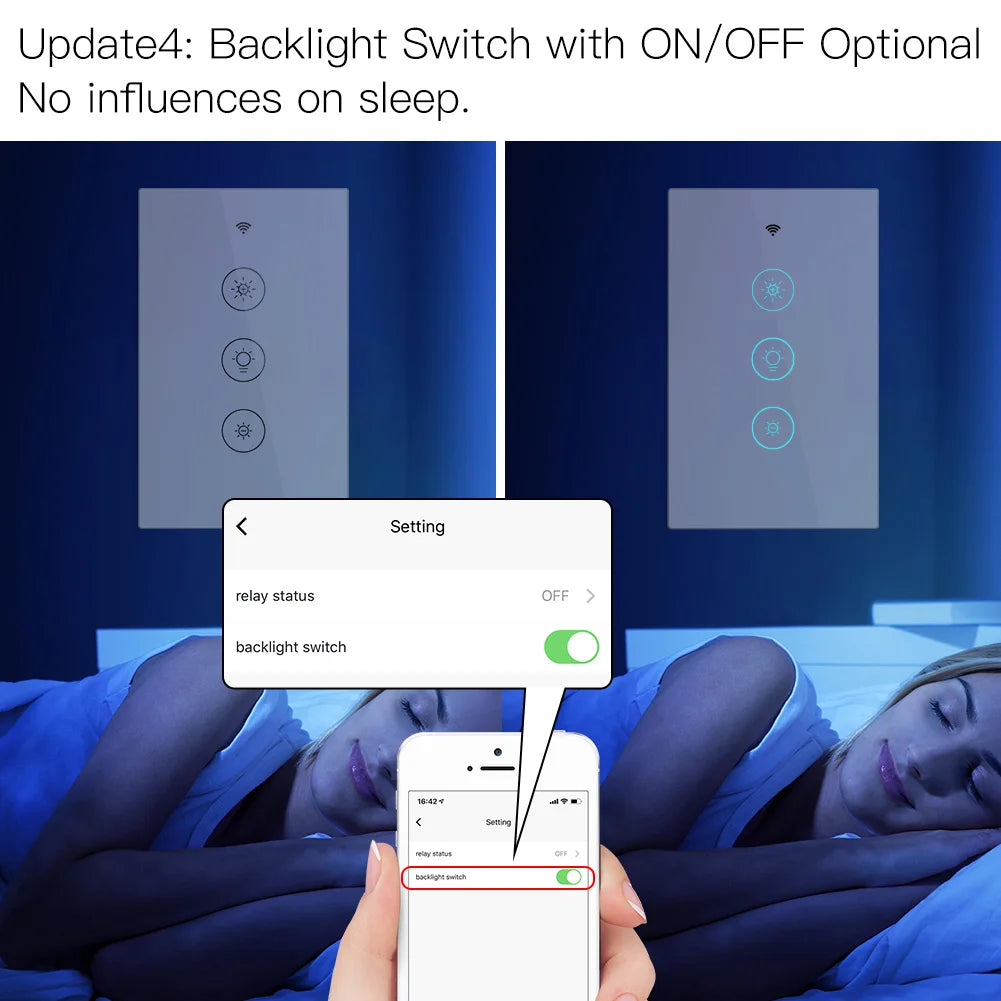 MOES New WiFi RF Smart Light Dimmer Switch 2/3Way Smart Life/Tuya APP Remote Control Works with Alexa Google Voice Assistants