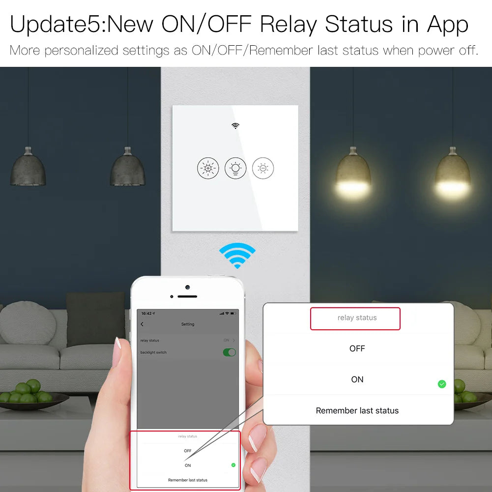 MOES New WiFi RF Smart Light Dimmer Switch 2/3Way Smart Life/Tuya APP Remote Control Works with Alexa Google Voice Assistants