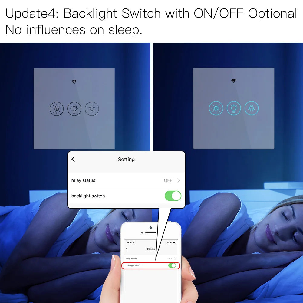 MOES New WiFi RF Smart Light Dimmer Switch 2/3Way Smart Life/Tuya APP Remote Control Works with Alexa Google Voice Assistants