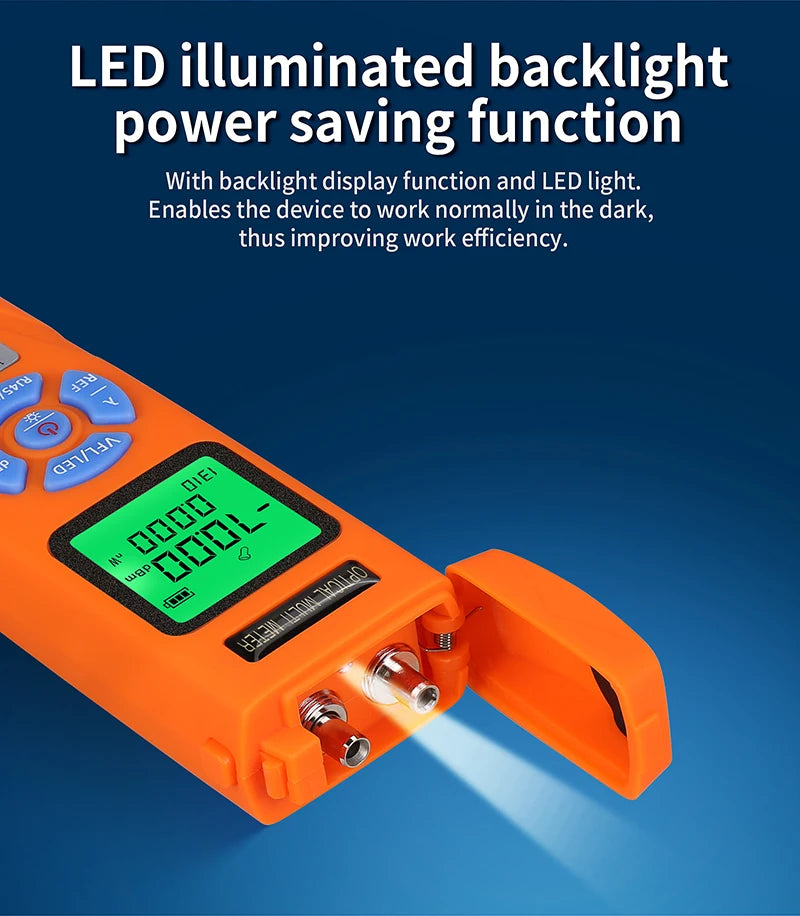 Mini Optical Power Meter / 30MW Visual Fault Locator / Rj45 Testing All in One Rechargeable Fiber Optic Cable Tester FTTH Tool