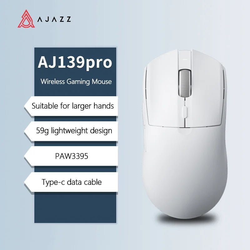 AJAZZ AJ139 V2 MC Symmetrical Ergonomic Wired Gaming Mouse, High Accuracy Sensor, Durable Switch Lightweight PC Esports Mouse