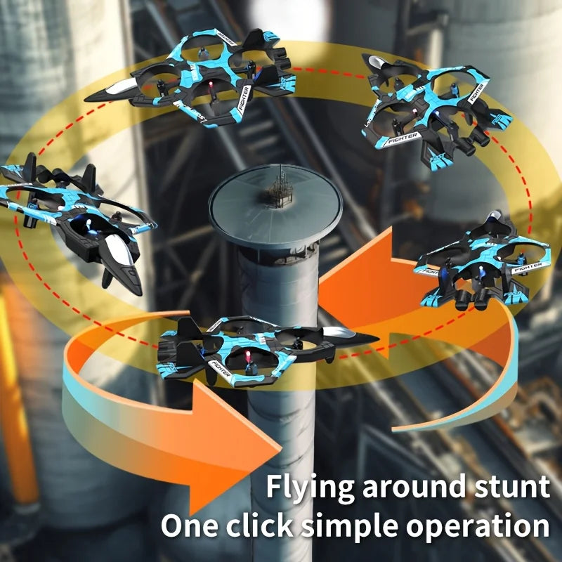 K500 RC Drone with LED Lights & Air Pressure Altitude Hold – Shock-Resistant Mini Quadcopter, 2.4G Remote Control, One-Key Takeoff/Landing/360° Rotation, Indoor/Outdoor Flying Toy, Ideal Gift for Friends