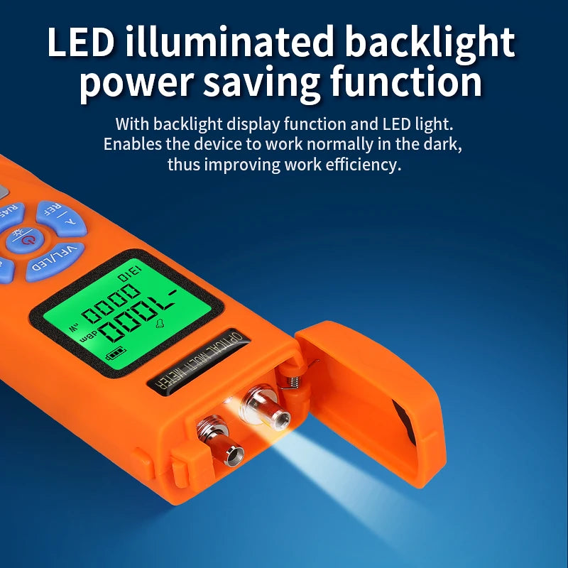 Mini Optical Power Meter / 30MW Visual Fault Locator / Rj45 Testing All in One Rechargeable Fiber Optic Cable Tester FTTH Tool