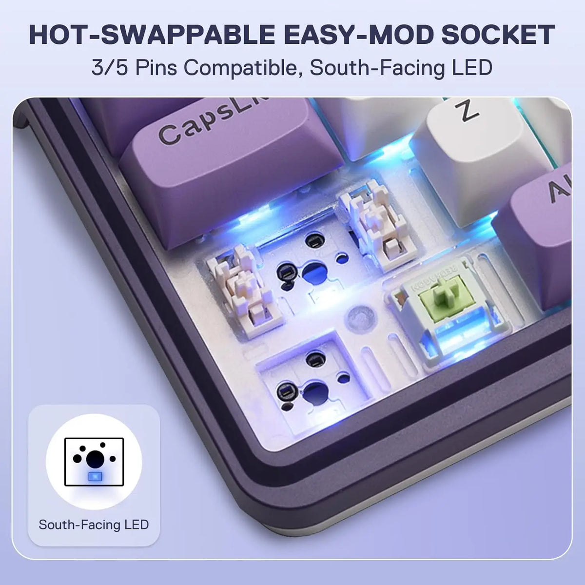 Redragon K745 PRO Wireless Gasket RGB 108 Keys Mechanical Gaming Keyboardw/Extra 4 Hotkeys, Hot-Swap Socket