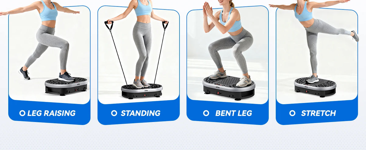 Vibration Plate Exercise Machine 120 Speed Levels 9 Preset Programs Home Fitness Equipment Weight Loss Fat Burning Muscle Toning