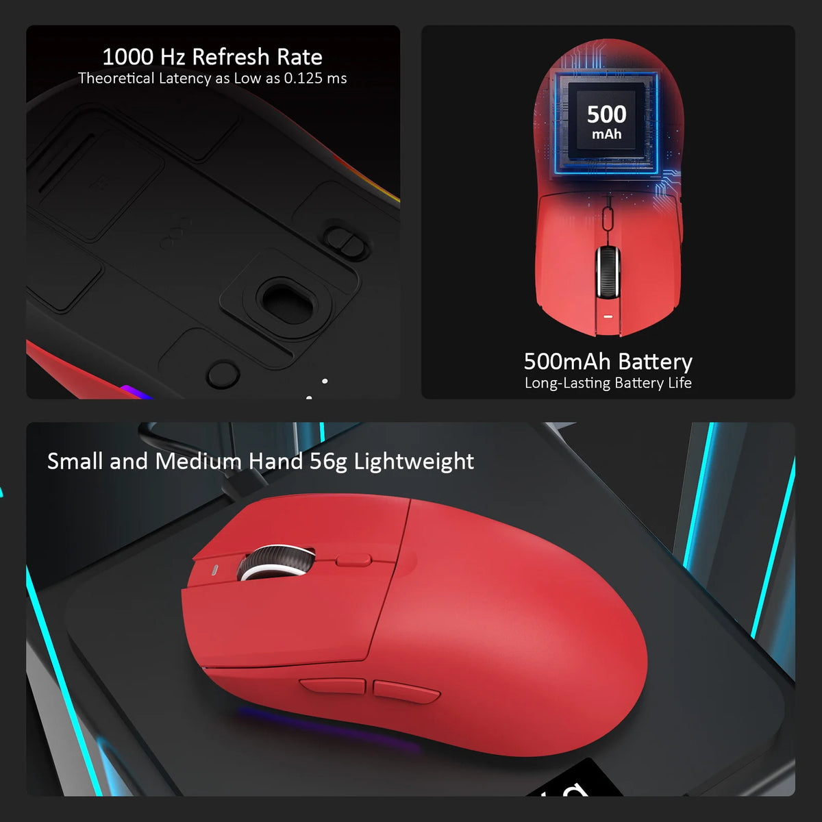 AJAZZ AJ139 V2 MC Symmetrical Ergonomic Wired Gaming Mouse, High Accuracy Sensor, Durable Switch Lightweight PC Esports Mouse