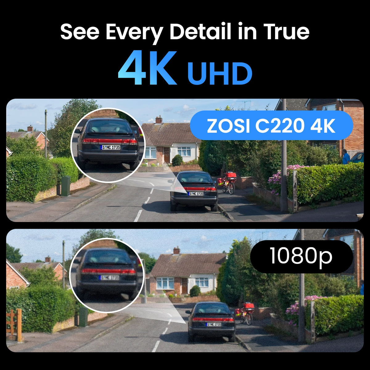 ZOSI 4K 8MP PoE Cctv Security Camera System Smart Home Video Surveillance Kit 8CH NVR Two-Way Audio Outdoor Indoor IP Dome Cam