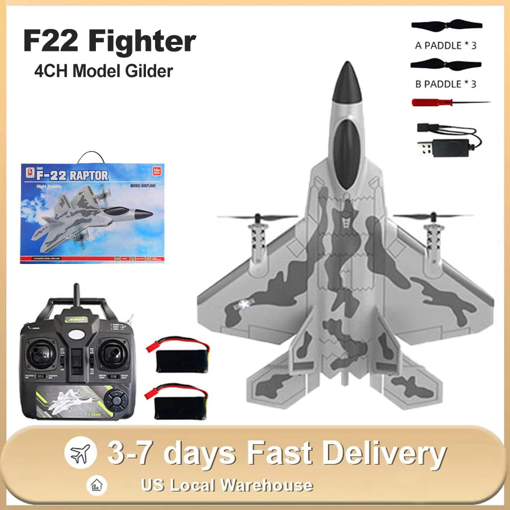 SG-F22 RC Airplane 3D Stunt Plane Model 2.4G Remote Control Fighter Glider Electric Rc Aircraft Toys For Adults