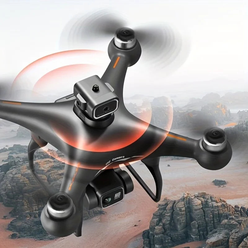 New Brushless Motor Optical Flow Positioning Drone S116，Built-in Electric Adjustable Camera Adjustable to 90° with LED Nightlight Drone Beginners' Favorite The Perfect Toy Gift,Perfect Toy & Gift for Adults,two batteries