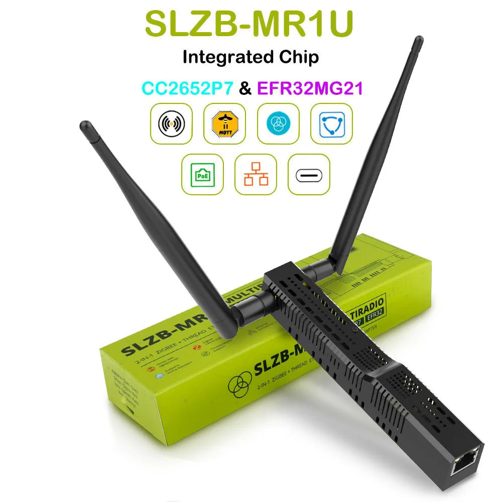 SMLIGHT SLZB-MR1/MR2/MR3/MR4/MRW10 Multiradio Zigbee 3.0 USB WiFi Gateway Coordinator POE Thread Zigbee2MQTT Home Assistant ZHA