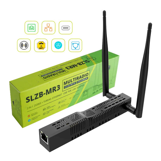 SMLIGHT SLZB-MR1/MR2/MR3/MR4/MRW10 Multiradio Zigbee 3.0 USB WiFi Gateway Coordinator POE Thread Zigbee2MQTT Home Assistant ZHA