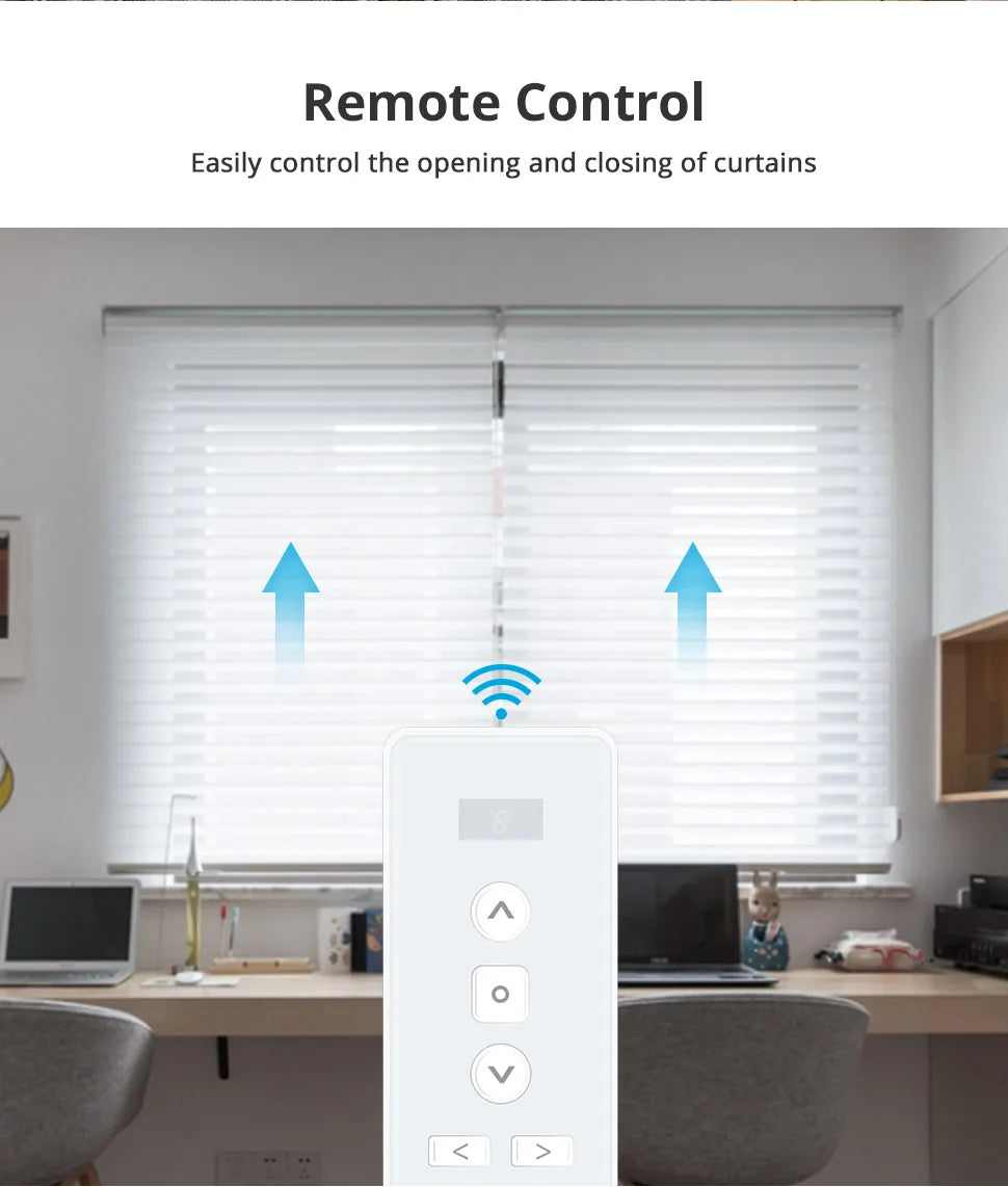 Zemismart Zigbee 2N Smart Roller Shade Blinds Motor for 38mm Tube Works with Tuya Smart Life App Alexa Google Home Voice Control