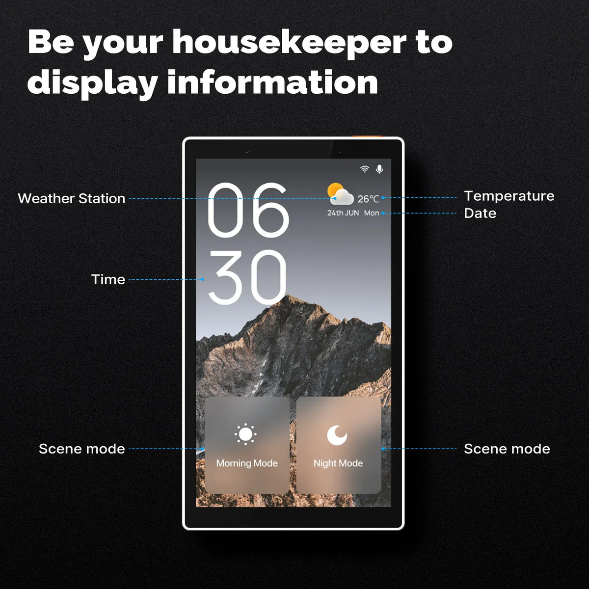 MOES Tuya WiFi Smart 5-Inch Touch Screen US Center Control Panel Built-in Alexa Voice Control ZigBee Gateway Scene Switch