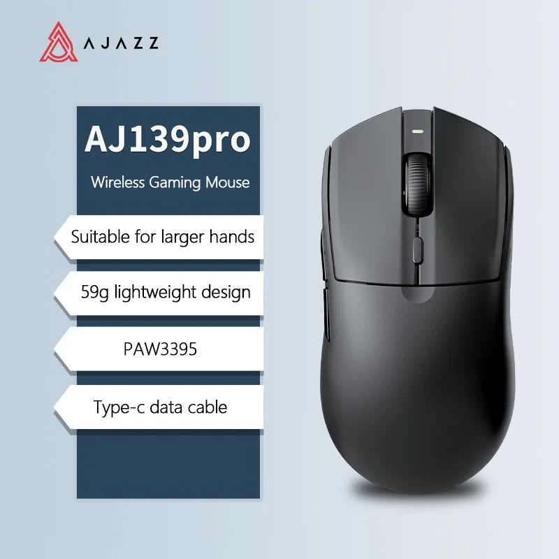 AJAZZ AJ139 V2 MC Symmetrical Ergonomic Wired Gaming Mouse, High Accuracy Sensor, Durable Switch Lightweight PC Esports Mouse