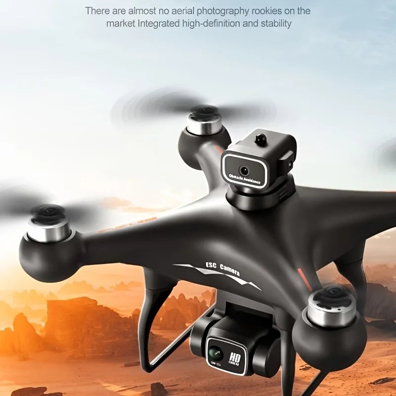 New Brushless Motor Optical Flow Positioning Drone S116，Built-in Electric Adjustable Camera Adjustable to 90° with LED Nightlight Drone Beginners' Favorite The Perfect Toy Gift,Perfect Toy & Gift for Adults,two batteries