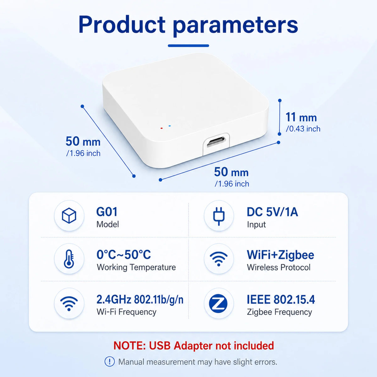 Tuya Zigbee 3.0 Gateway Hub Smart Home Wireless Bridge Smart Life APP Remote Control Automation Device Works With Alexa Google