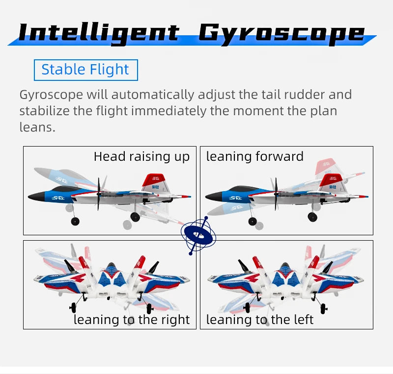 SG-F22 RC Airplane 3D Stunt Plane Model 2.4G Remote Control Fighter Glider Electric Rc Aircraft Toys For Adults