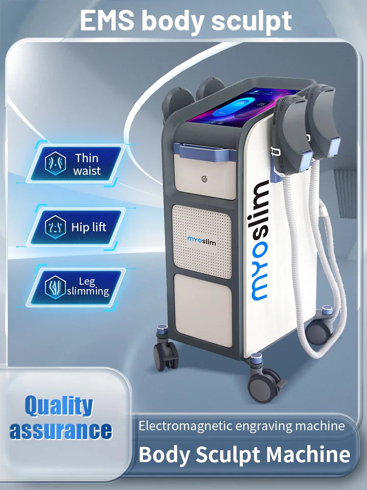 Professional 6500W RF Hi-MT Machine MYOSLIM Body Sculpting Slimming Buttock Lifting Muscle Building Fat Burning for Fitness Cen