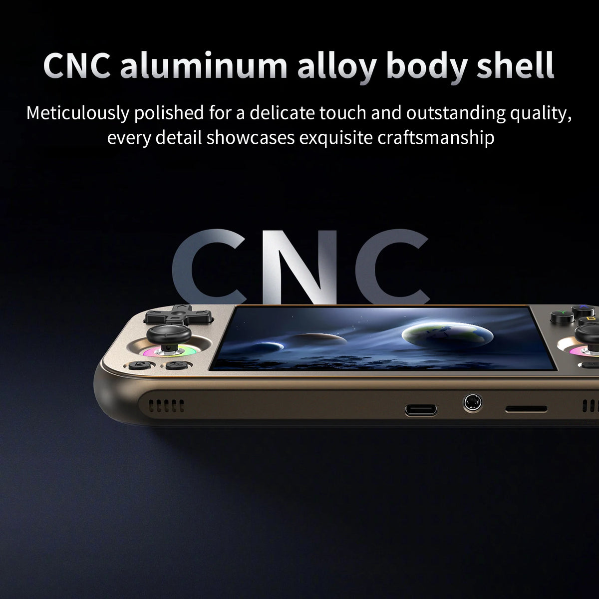 Anbernic Retro Handheld Game Console RG 477M Aluminum Alloy CNC Android 14 4.7 Inch LTPS In-Cell Touch Screen Dimensity 8300