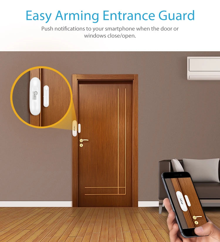 NEO Z-Wave Plus Door And Window Sensor Smart Home Automation Sensor EU 868.4MHZ Compatible With Z Wave 300 500 Series