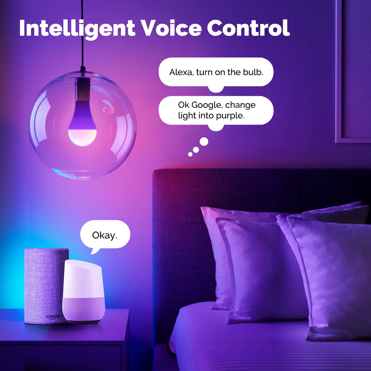 MOES Tuya Zigbee Smart LED Bulb Dimmable RGB C+W Colors 14W E27 2700K-6500K Smart Life App Remote Control With Alexa Google Home