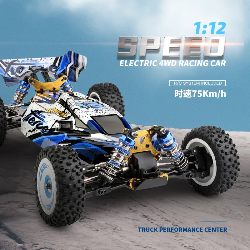 WLtoys 124017 RC Car 75KM/H 2.4G Brushless Remote Control Vehicle 4WD Electric High Speed Racing Drift Truck Toys