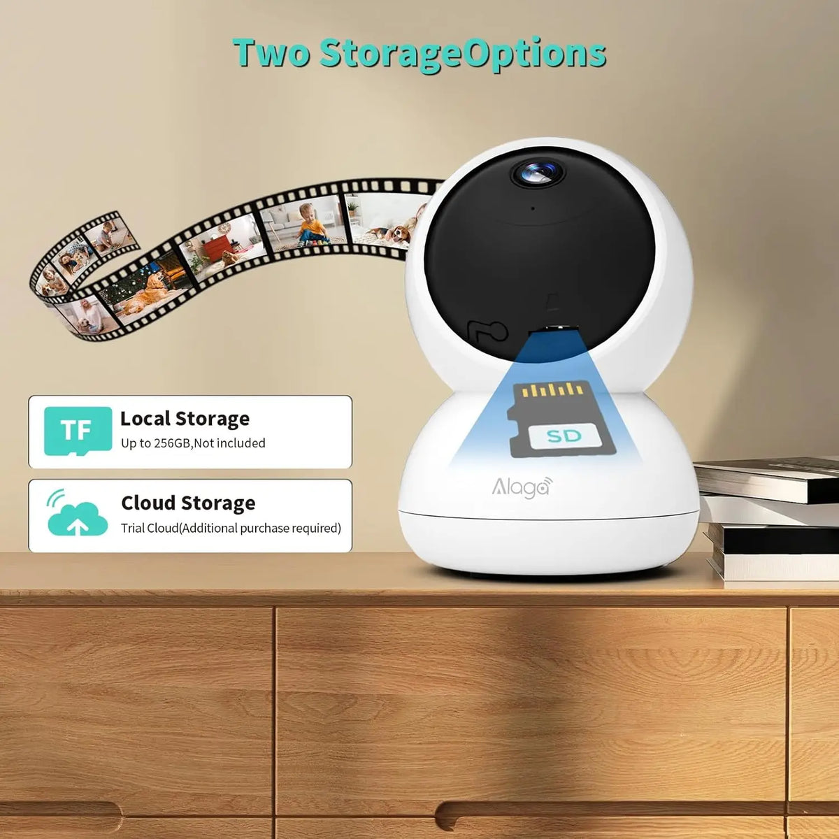 360° Smart Home Security Camera PTZ 2K 5G WiFi AI Detection Night Vision Automatic Tracking Security Surveillance Baby Monitor